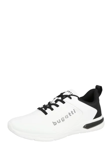 Bugatti Pantofi cu șireturi sport negru alb