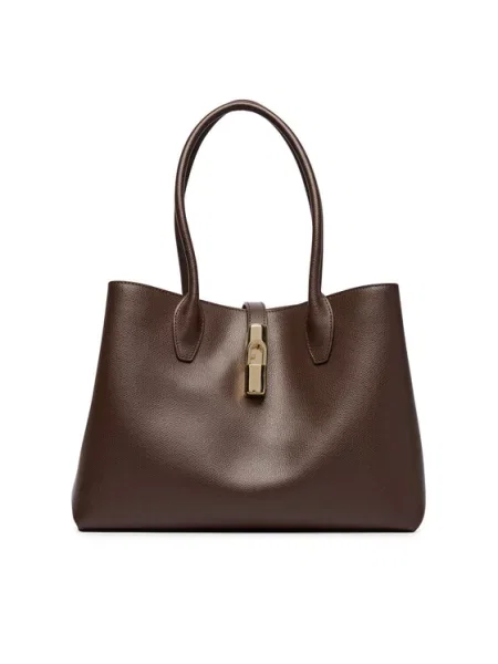 Furla Torebka Goccia M ciemny brązowy
