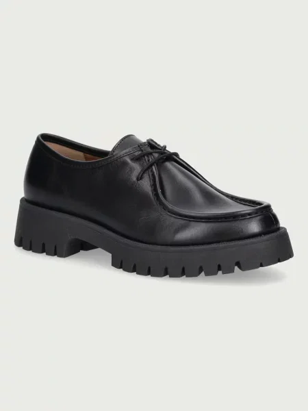 Bianco mocasini pentru femei din piele BIALEO negru