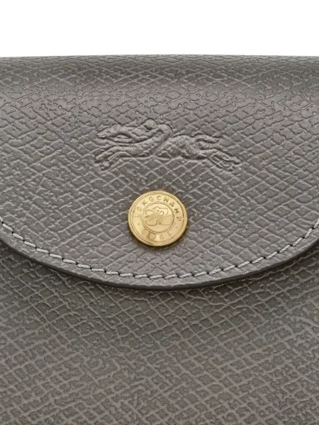 Geanta de piele Longchamp din piele gri