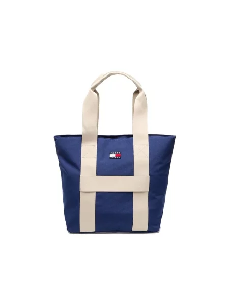 Tommy Jeans Torba Tjm Retro Cool Tote Tamnoplava plava