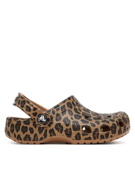Klapki Crocs brązowe