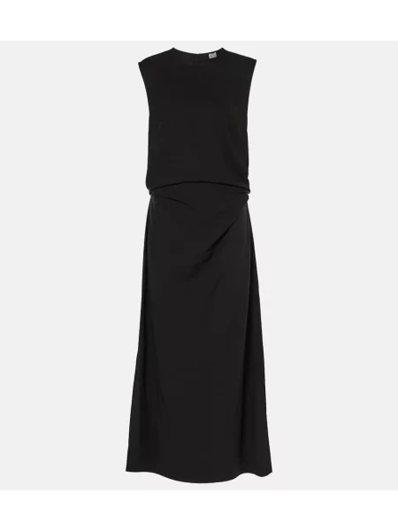 Rochie midi Toteme până la genunchi de costum negru