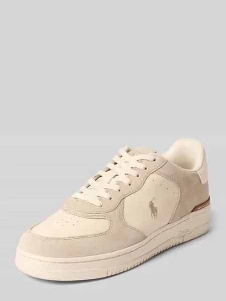Sneakersy z naturalnej skóry model MASTERS CRT' Polo Ralph Lauren beżowe
