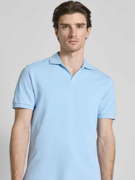Koszulka polo o kroju regular fit z dekoltem w serek model ‘CHARLES’ Mc2 Saint Barth