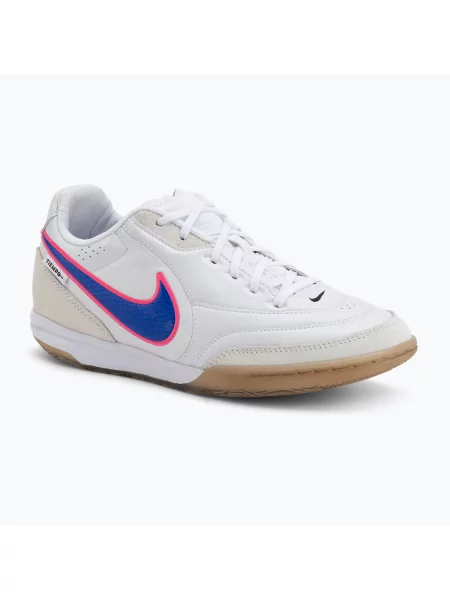 Încălțăminte de fotbal pentru bărbați Nike Streetgato white/pink blast/racer blue alb
