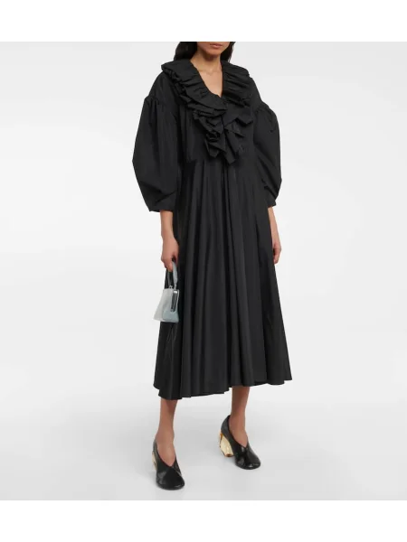 Térdig érő öltöny midi ruha Jil Sander fekete