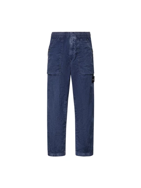 Baggy jeans Stone Island z kamieniami niebieskie