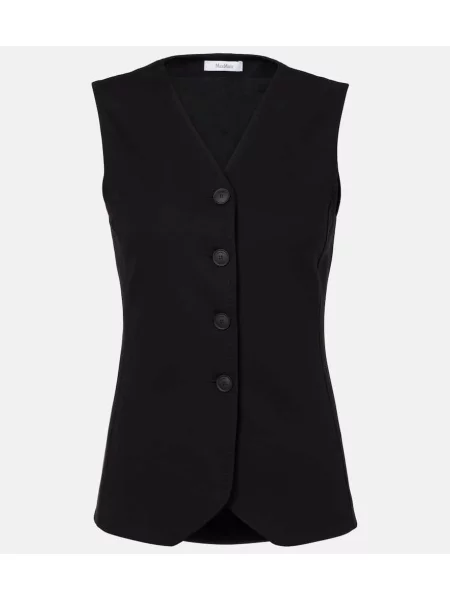 Елек Max Mara от джърси черно