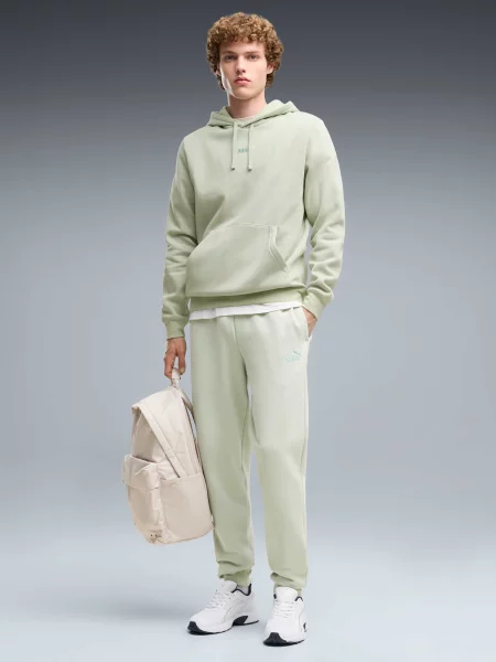 Спортивные штаны Puma с лого зеленые
