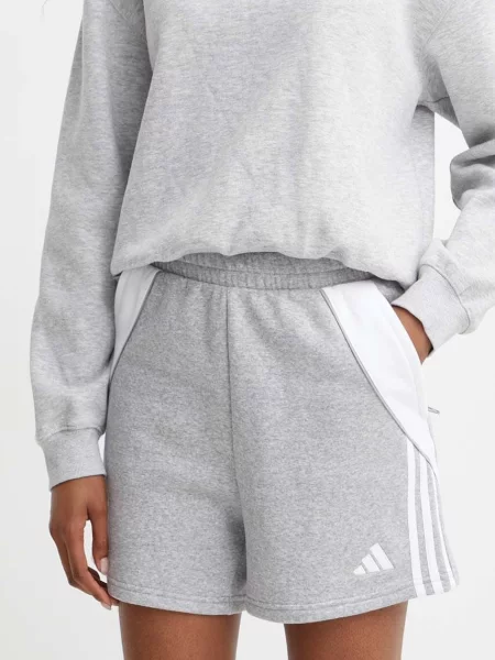Magas derekú rövid rövidnadrág Adidas Performance szürke