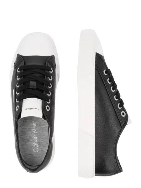 Plátenky Calvin Klein Vulc Lace Up Low Lth čierna