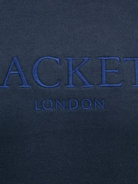 Hanorac Hackett cu broderie albastru