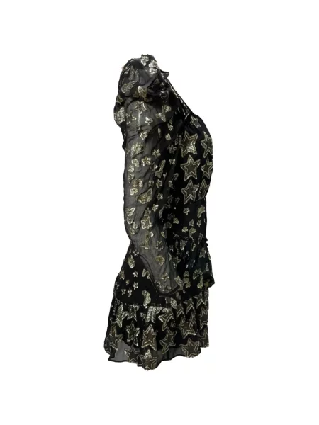 Długa mała sukienka maxi Loveshackfancy garniturowa czarna