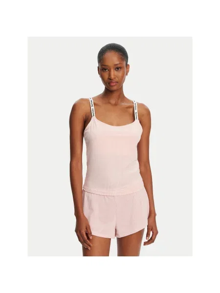Juicy Couture Marškinėliai Elina Slim Fit rožinė
