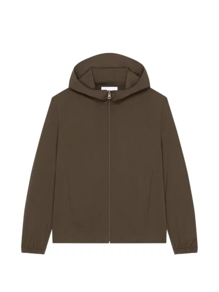 Geacă Givenchy cu glugă cu imagine maro