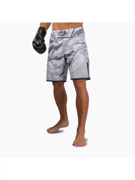 Pantaloni scurți de antrenament pentru bărbați Venum Camo Hero Fight white/light grey alb