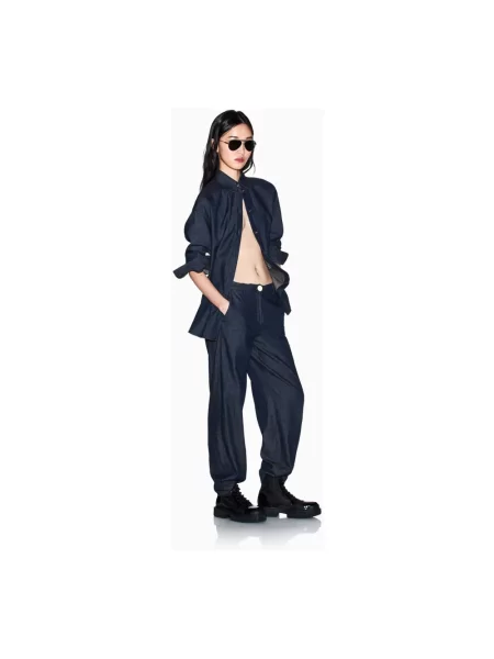 Bluzka Armani Exchange niebieska
