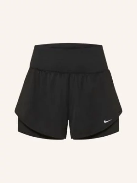 Nike Bežecké Šortky 2 V 1 Flow černá