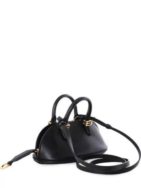 Sacou Balenciaga din piele cu autograf negru