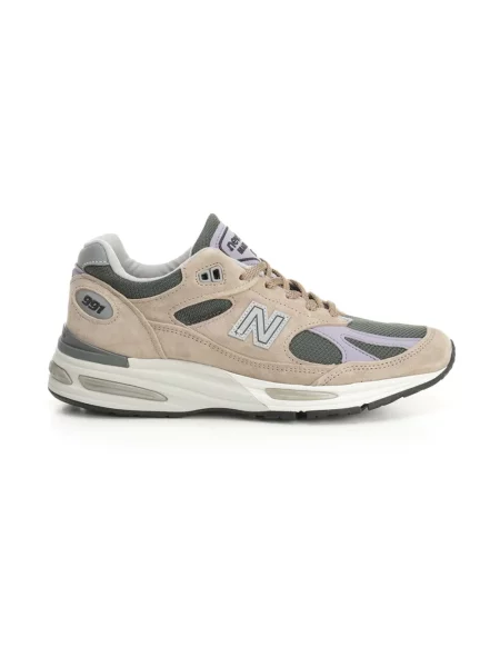 Lniane sneakersy New Balance beżowe