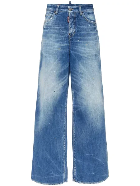 Široké džíny Dsquared2 modré