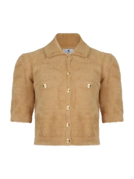 Mały mały kardigan Elisabetta Franchi żółty