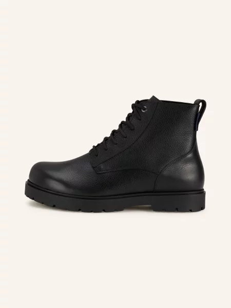 Šněrovací krajkové kotníkové boty Birkenstock černé