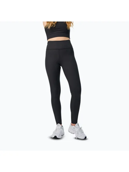 Dámske tréningové legíny Girlfriend Collective Rib black čierna