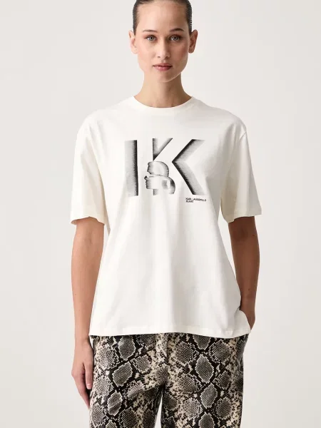 Karl Lagerfeld Jeans tricou de damă din bej