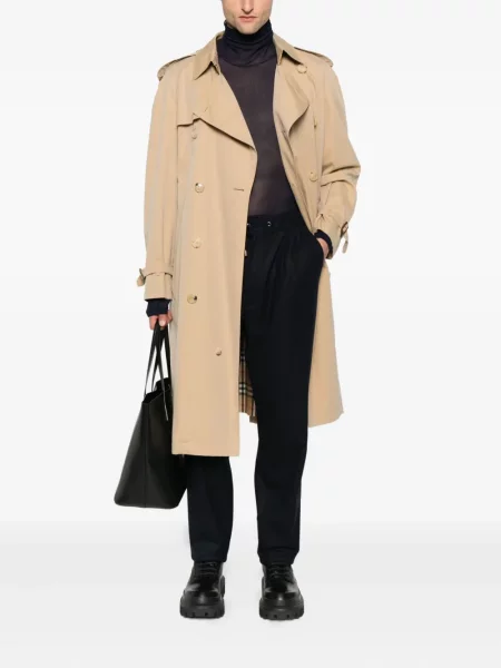 Pantaloni Giorgio Armani plisate albastru