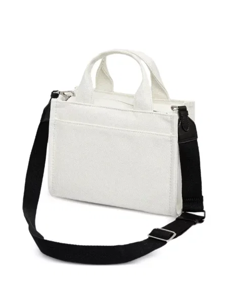 Geantă shopper Dkny cu imagine din canvas alb