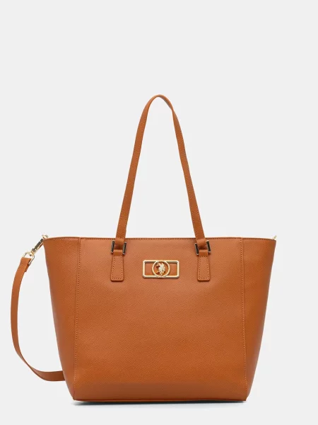 U.S. Polo Assn. crossbody torba ženska od imitacije kože JONES CHIC narančasta