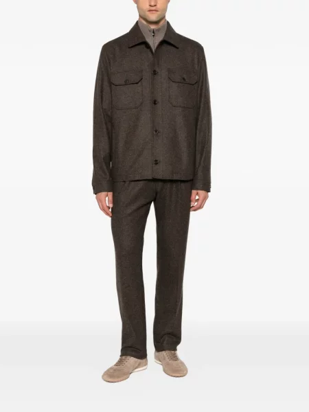 Pantaloni Corneliani cu cordon maro