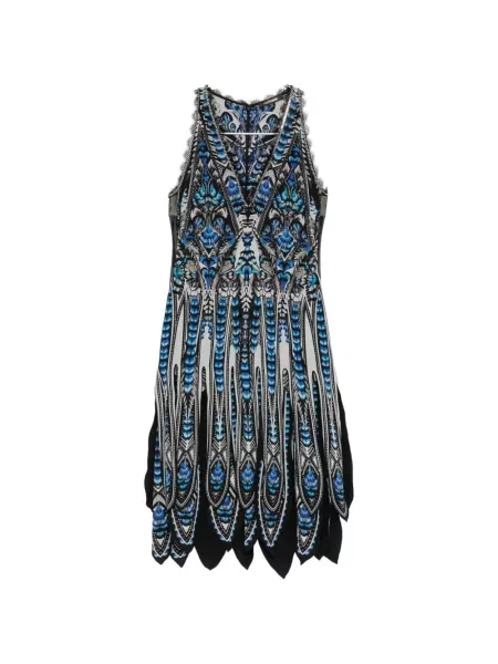Rochie Roberto Cavalli cu imagine albastru