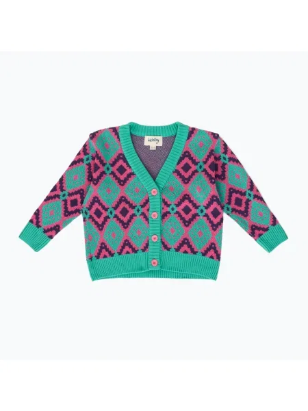 Gyerek pulóver KID STORY Merino multicolour. Méret: zöld