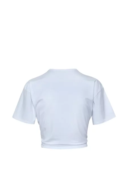 Tricou Baobab cu volane alb