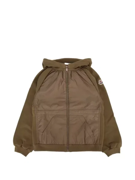 Bluza z kapturem dziecięca Moncler Enfant zielona
