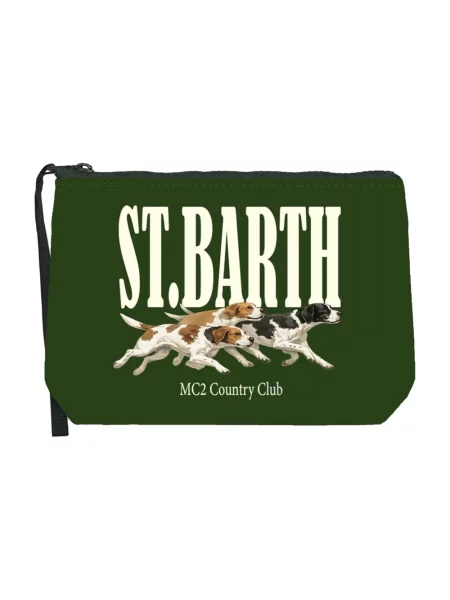 Torebka Mc2 Saint Barth z logo zielona