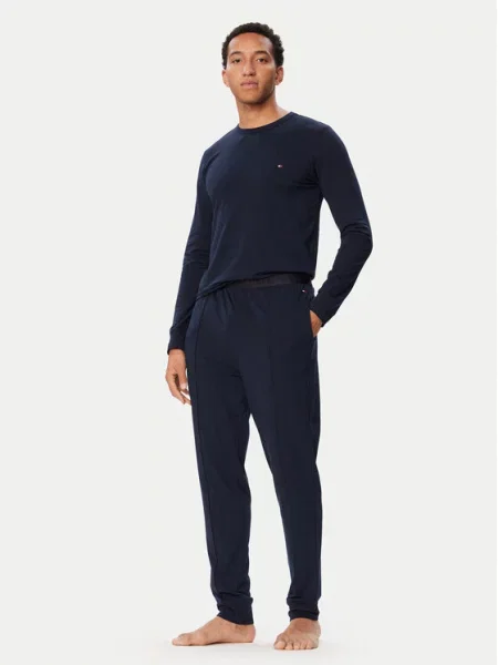 Tommy Hilfiger Pižama Tamsiai mėlyna