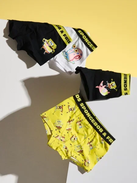 Sinsay boxerky SpongeBob 4 pack vícebarevná
