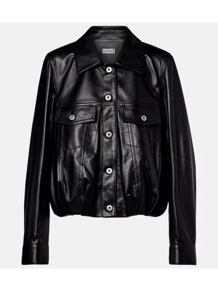 Geanta de piele Loewe negru