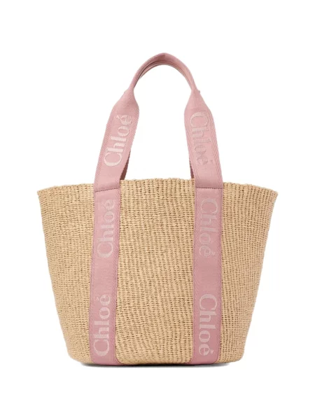 Geantă shopper Chloé cu broderie