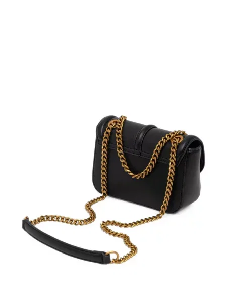 Colier Just Cavalli cu model piele de șarpe negru