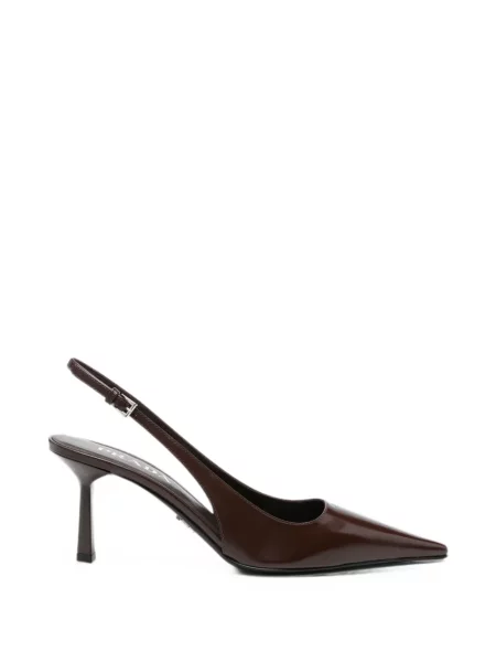 Pantofi cu toc Prada slingback maro