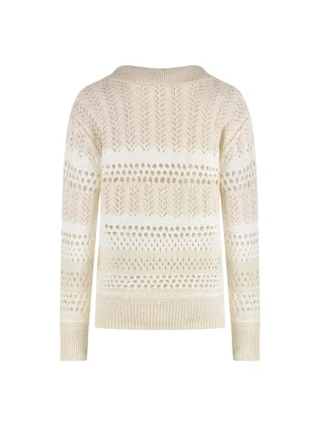 Sweter Pinko żakardowy biały