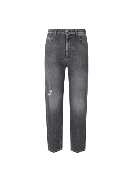 Jeansy straight leg Dondup szare