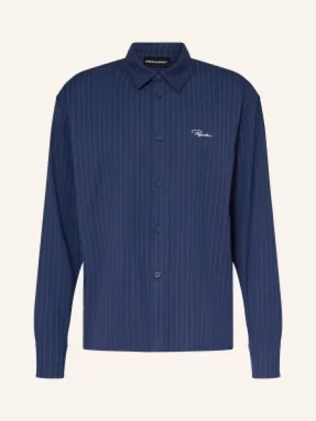 Pegador Košile Pikal Oversize Fit tmavě modrá bílá