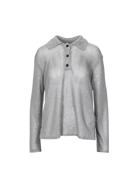 Bluzka Msgm z cekinami szara