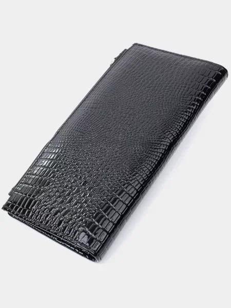 Кожаный кошелек St Leather Accessories черный